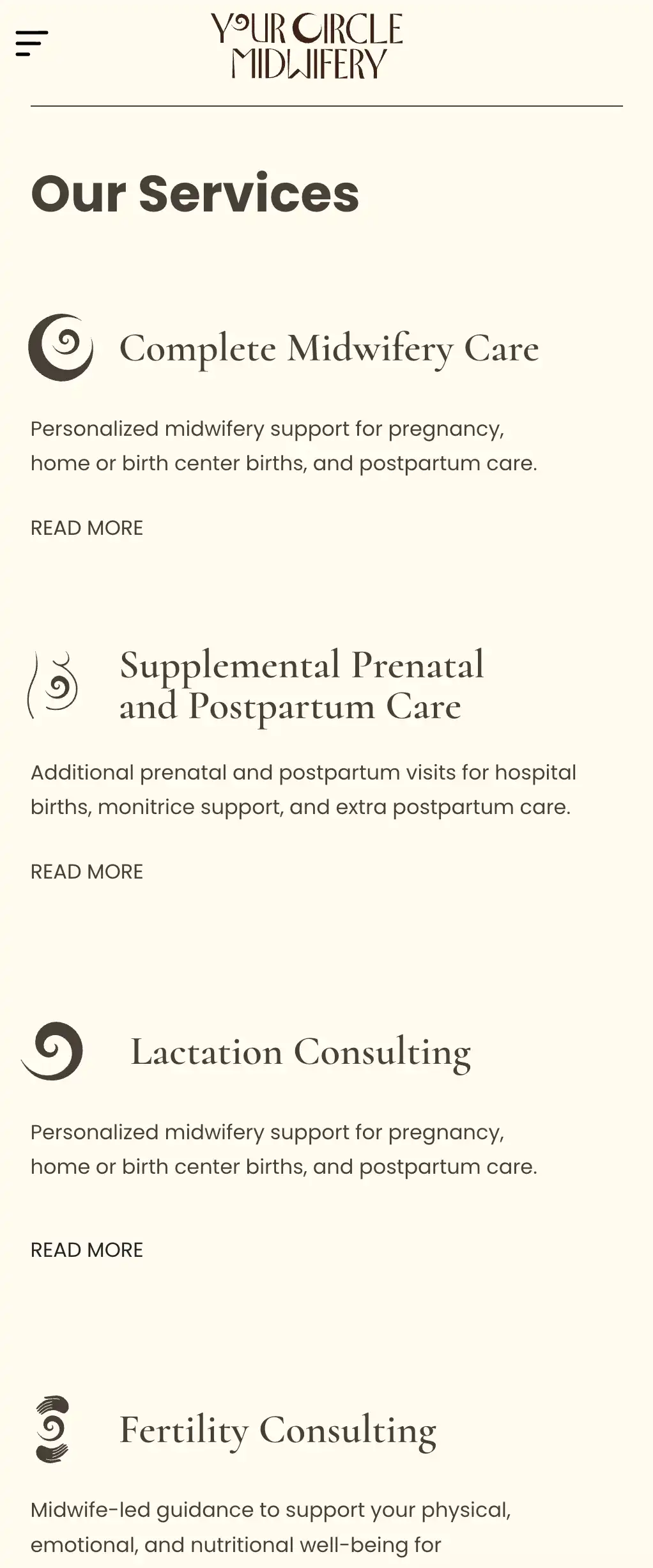 Your Circle Midwifery Mobile